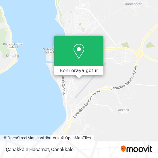 Çanakkale Hacamat harita