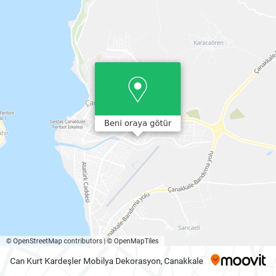 Can Kurt Kardeşler Mobilya Dekorasyon harita