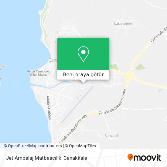 Jet Ambalaj Matbaacılık harita