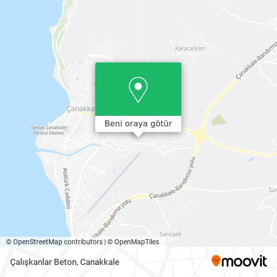 Çalışkanlar Beton harita