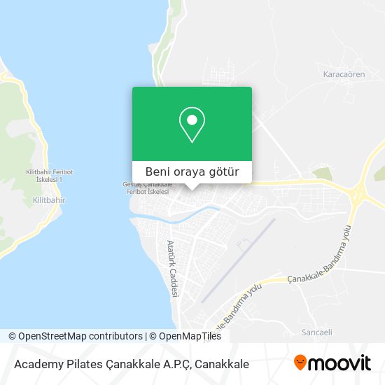 Academy Pilates Çanakkale A.P.Ç harita
