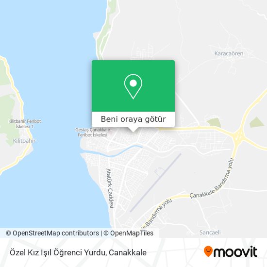 Özel Kız Işıl Öğrenci Yurdu harita