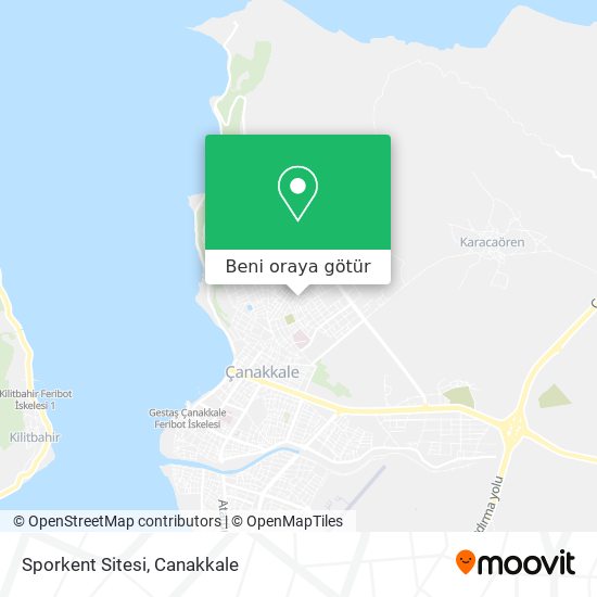 Sporkent Sitesi harita
