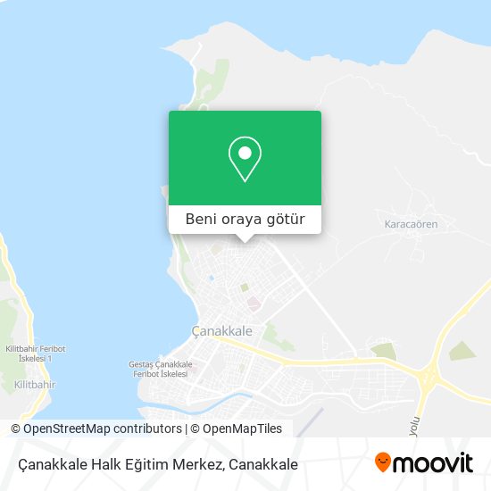 Çanakkale Halk Eğitim Merkez harita