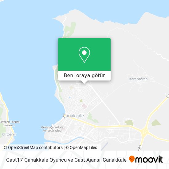 Cast17 Çanakkale Oyuncu ve Cast Ajansı harita