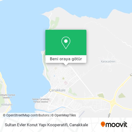 Sultan Evler Konut Yapı Kooperatifi harita
