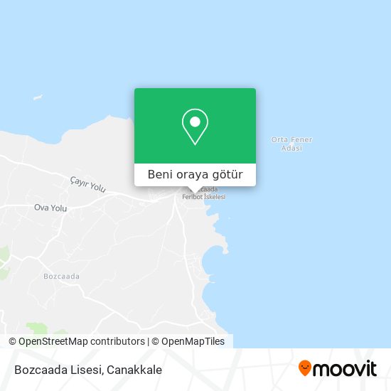 Bozcaada Lisesi harita
