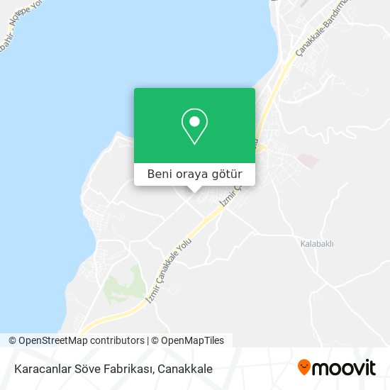 Karacanlar Söve Fabrikası harita