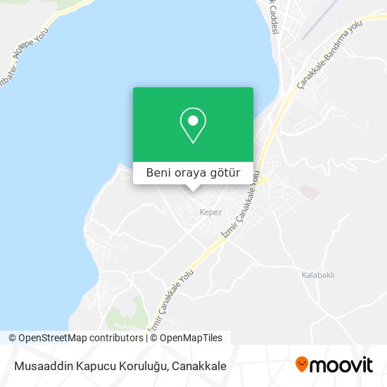 Musaaddin Kapucu Koruluğu harita