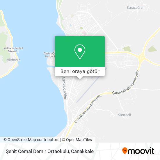 Şehit Cemal Demir Ortaokulu harita