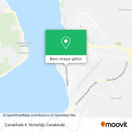 Çanakkale 4. Noterliği harita
