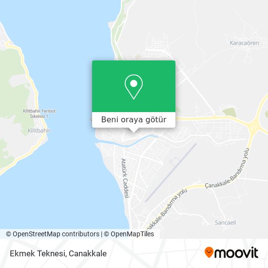 Ekmek Teknesi harita