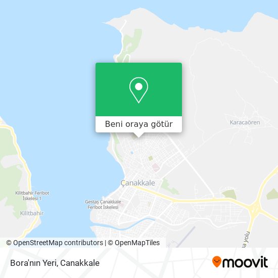 Bora'nın Yeri harita
