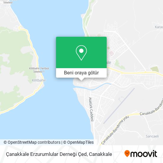 Çanakkale Erzurumlular Derneği Çed harita