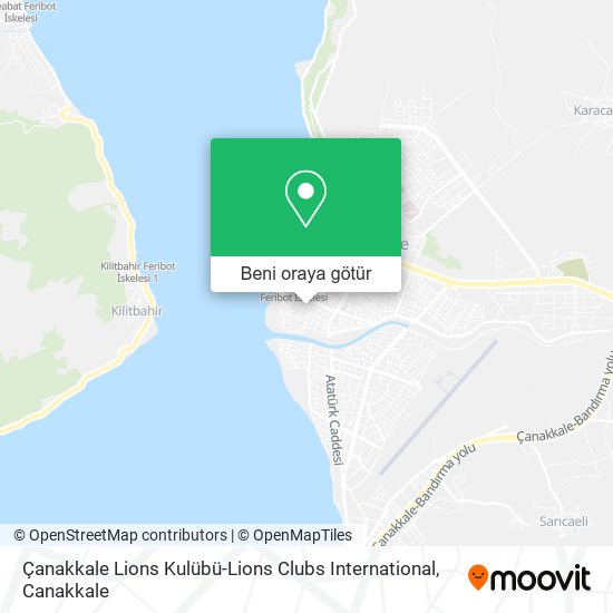Çanakkale Lions Kulübü-Lions Clubs International harita