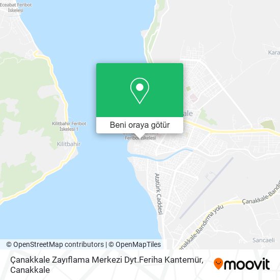 Çanakkale Zayıflama Merkezi Dyt.Feriha Kantemür harita