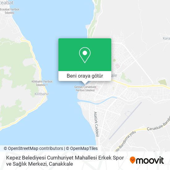 Kepez Belediyesi Cumhuriyet Mahallesi Erkek Spor ve Sağlık Merkezi harita
