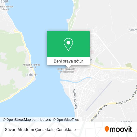 Süvari Akademi Çanakkale harita