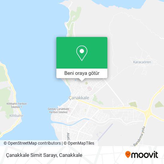 Çanakkale Simit Sarayı harita