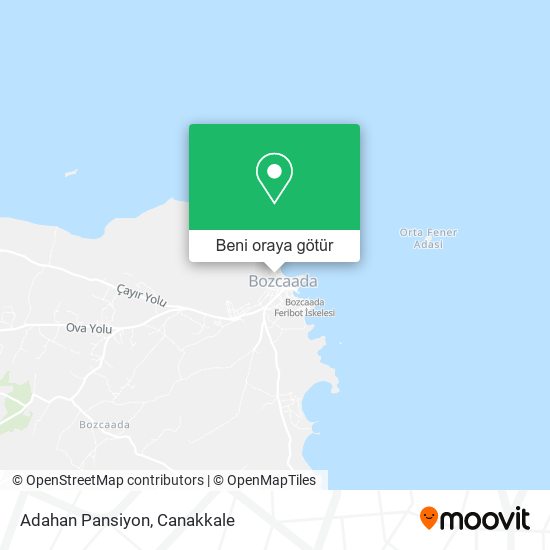 Adahan Pansiyon harita