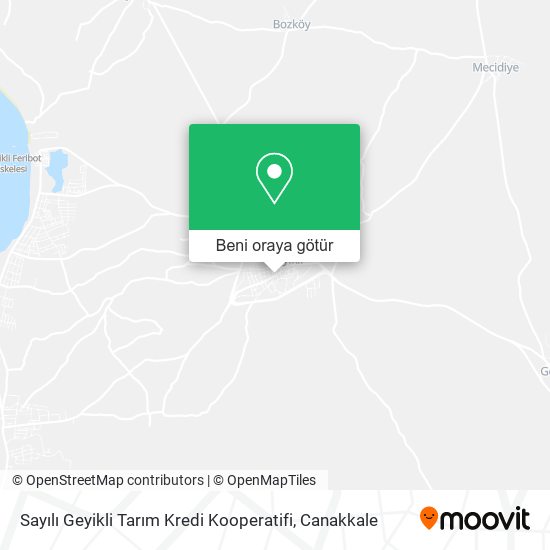 Sayılı Geyikli Tarım Kredi Kooperatifi harita