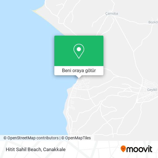 Hitit Sahil Beach harita
