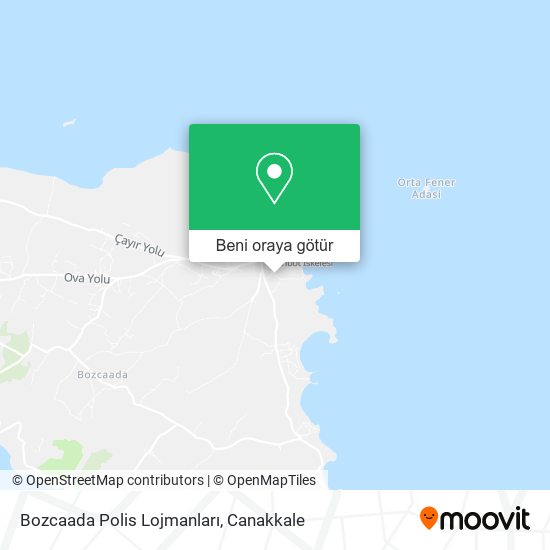 Bozcaada Polis Lojmanları harita
