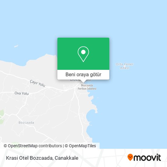 Krasi Otel Bozcaada harita