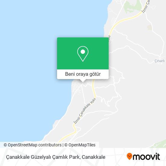 Çanakkale Güzelyalı Çamlık Park harita