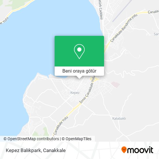Kepez Balıkpark harita