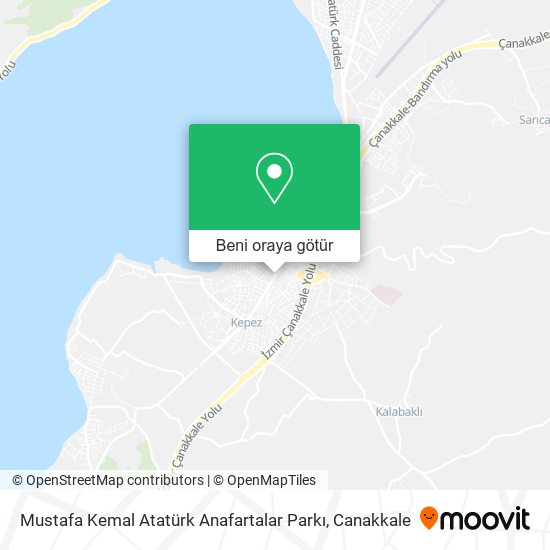Mustafa Kemal Atatürk Anafartalar Parkı harita