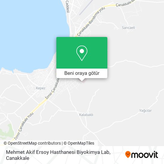 Mehmet Akif Ersoy Hasthanesi Biyokimya Lab harita