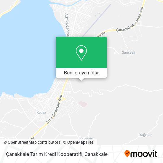 Çanakkale Tarım Kredi Kooperatifi harita