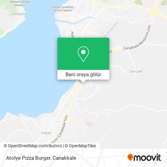 Atolye Pızza Burger harita