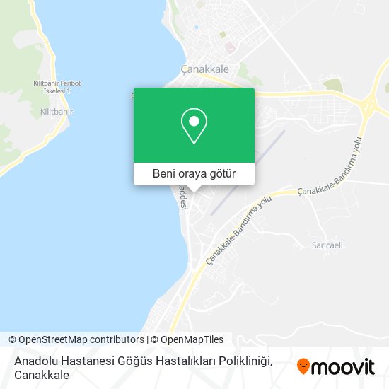 Anadolu Hastanesi Göğüs Hastalıkları Polikliniği harita