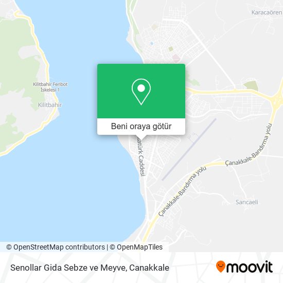 Senollar Gida Sebze ve Meyve harita