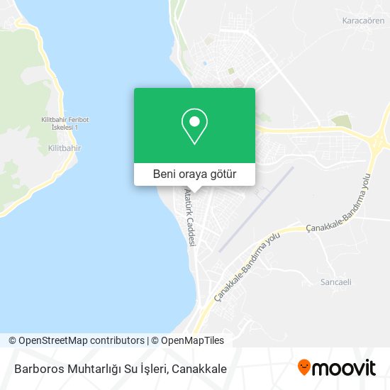 Barboros Muhtarlığı Su İşleri harita