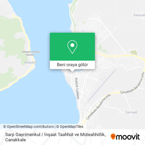 Sarp Gayrimenkul / İnşaat Taahhüt ve Müteahhitlik harita
