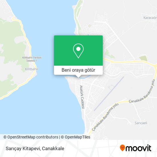 Sarıçay Kitapevi harita