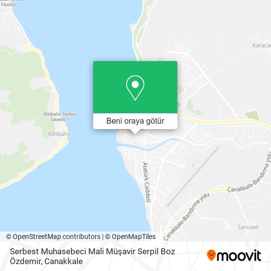 Serbest Muhasebeci Mali Müşavir Serpil Boz Özdemir harita
