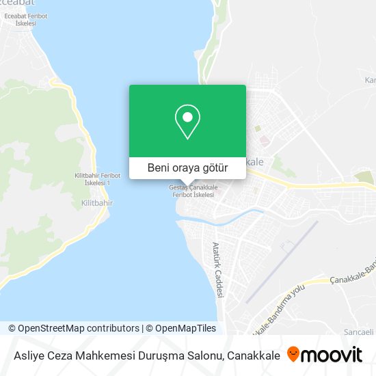 Asliye Ceza Mahkemesi Duruşma Salonu harita