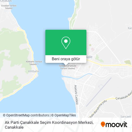 Ak Parti Çanakkale Seçim Koordinasyon Merkezi harita