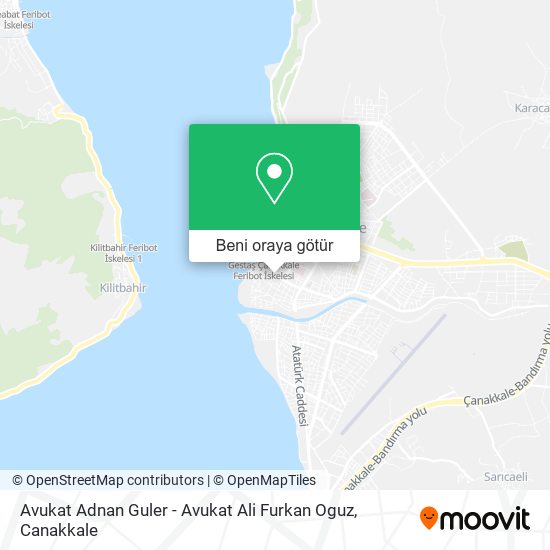 Avukat Adnan Guler - Avukat Ali Furkan Oguz harita