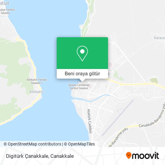 Digitürk Çanakkale harita