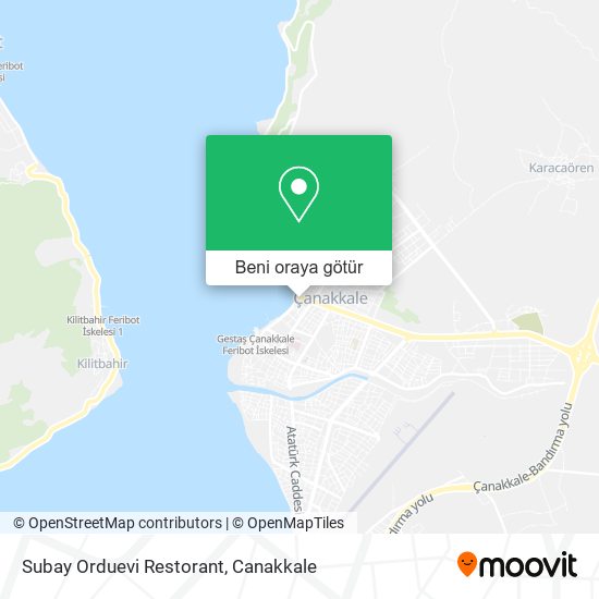 Subay Orduevi Restorant harita