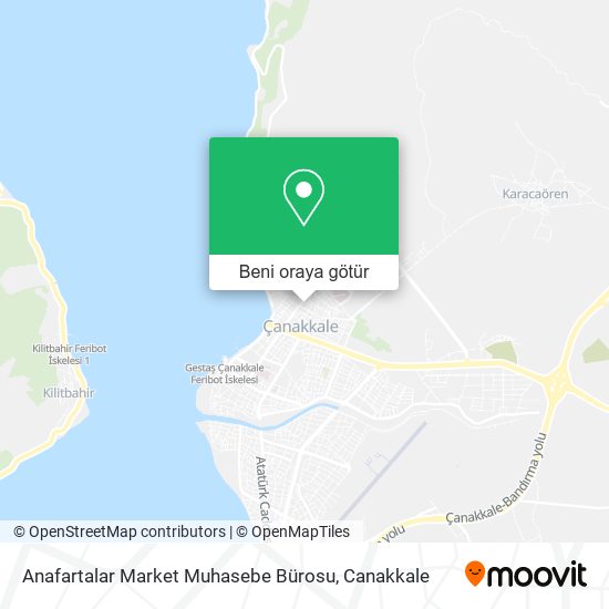 Anafartalar Market Muhasebe Bürosu harita