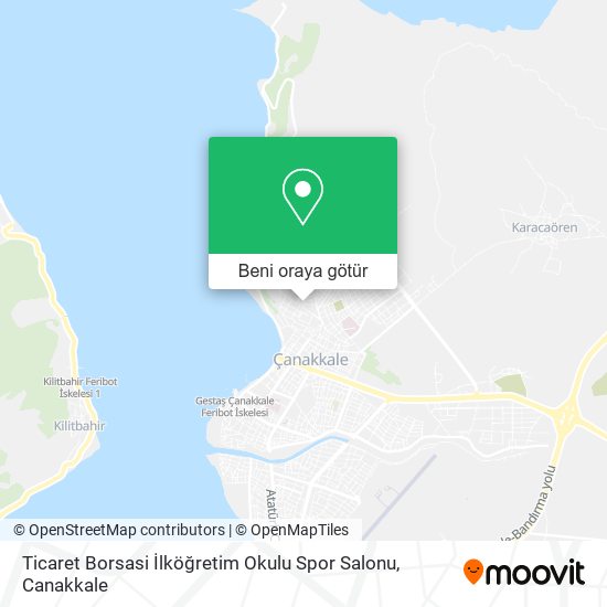 Ticaret Borsasi İlköğretim Okulu Spor Salonu harita