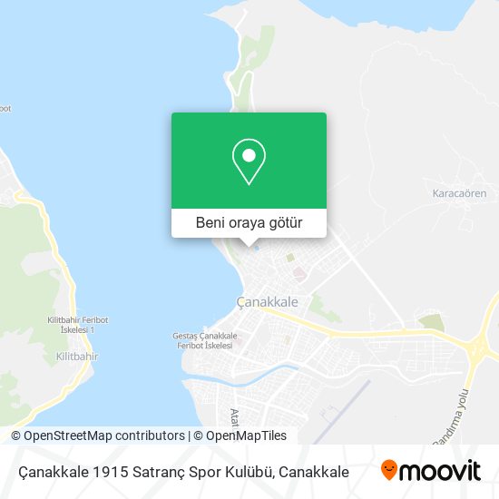 Çanakkale 1915 Satranç Spor Kulübü harita