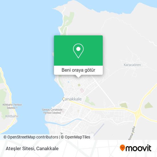 Ateşler Sitesi harita