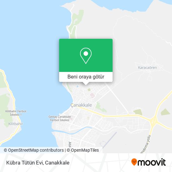 Kübra Tütün Evi harita